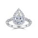 Diana Pear-Shaped Engagement Ring: Moissanite & S925 Band
