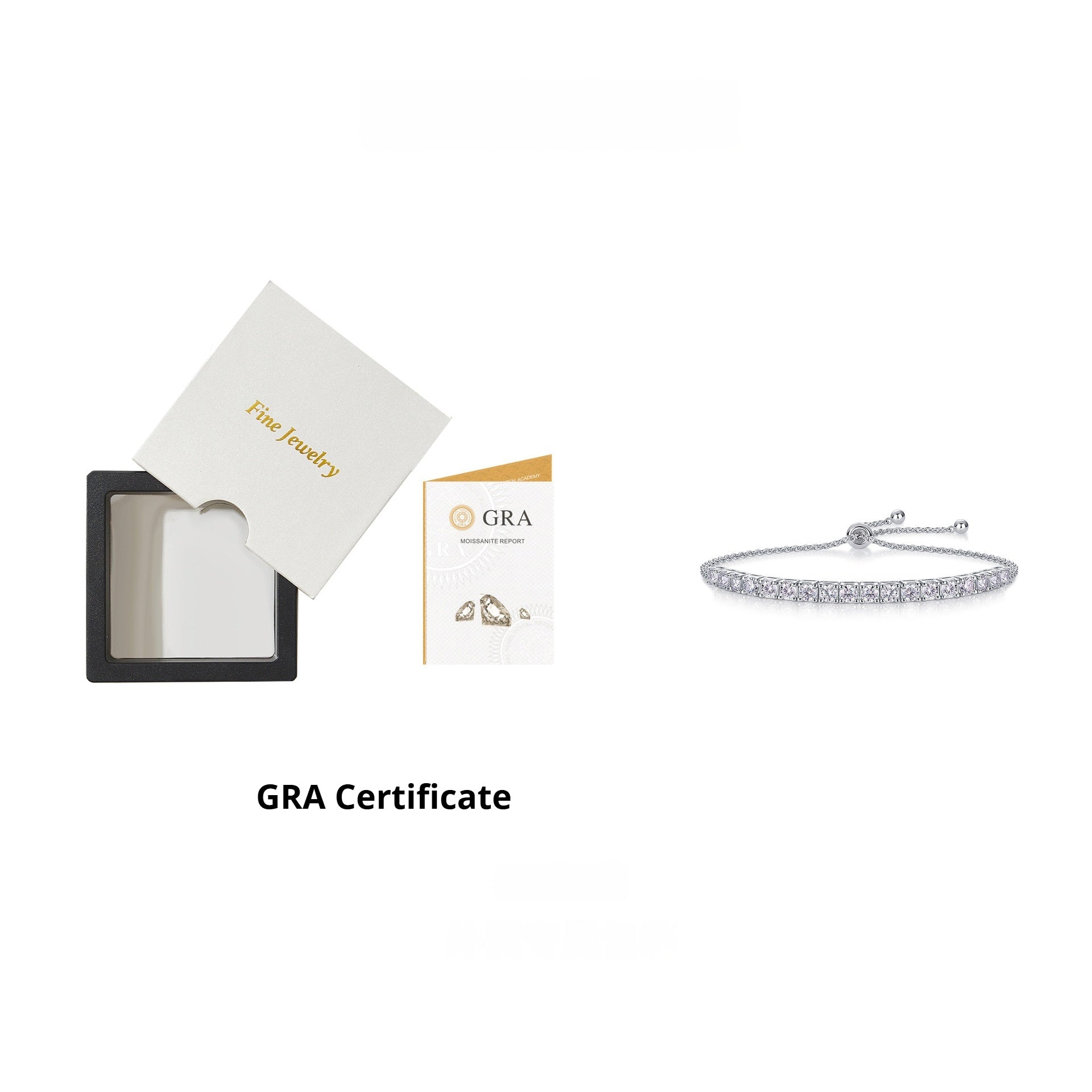 Annalise Tennis Bracelet - 925 Sterling Silver with Moissanite D color Stones