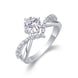 The Crown Ring  - Engagemet Ring with Moissanite Stones