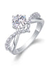 The Crown Ring  - Engagemet Ring with Moissanite Stones