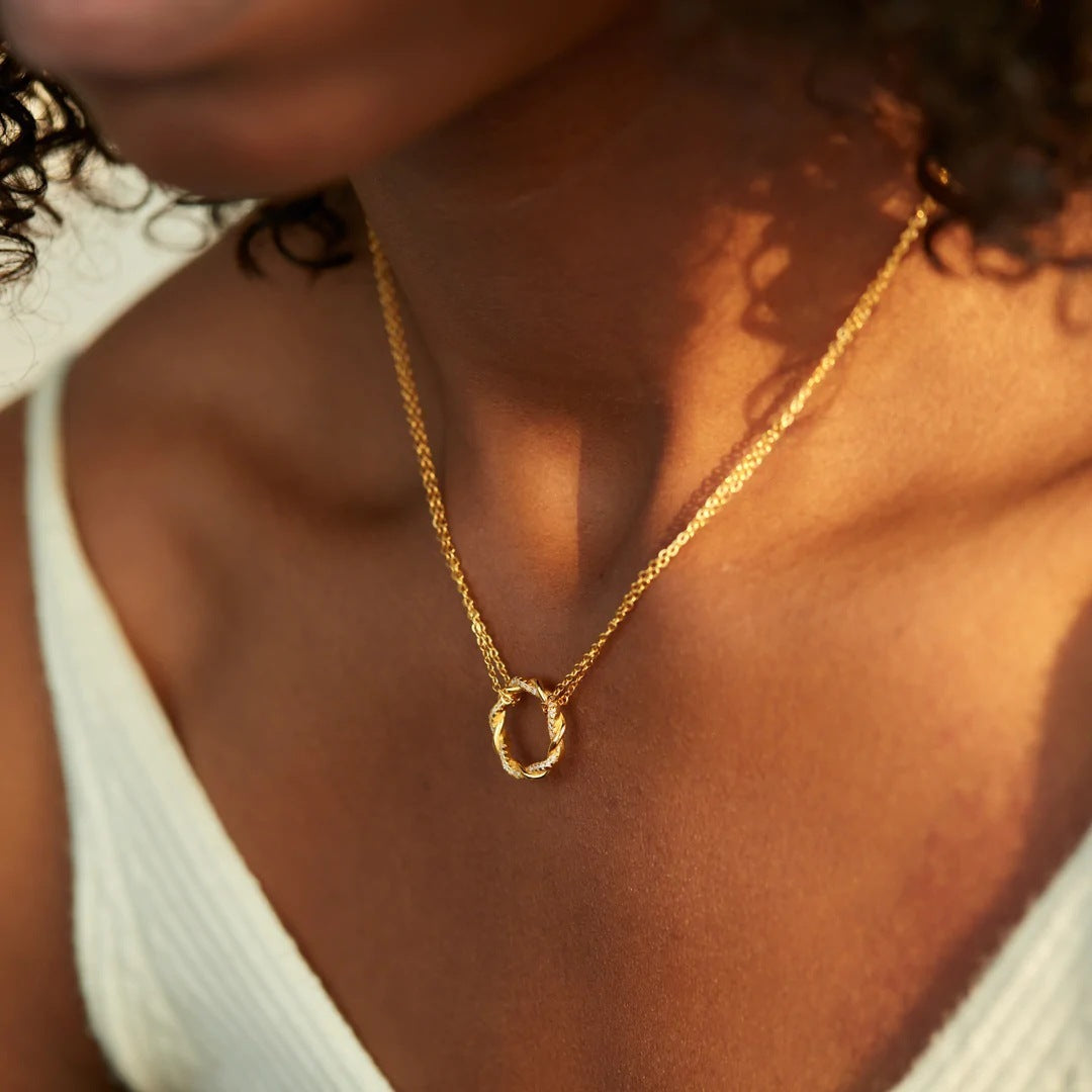 Twisted Necklace (S925 Silver)