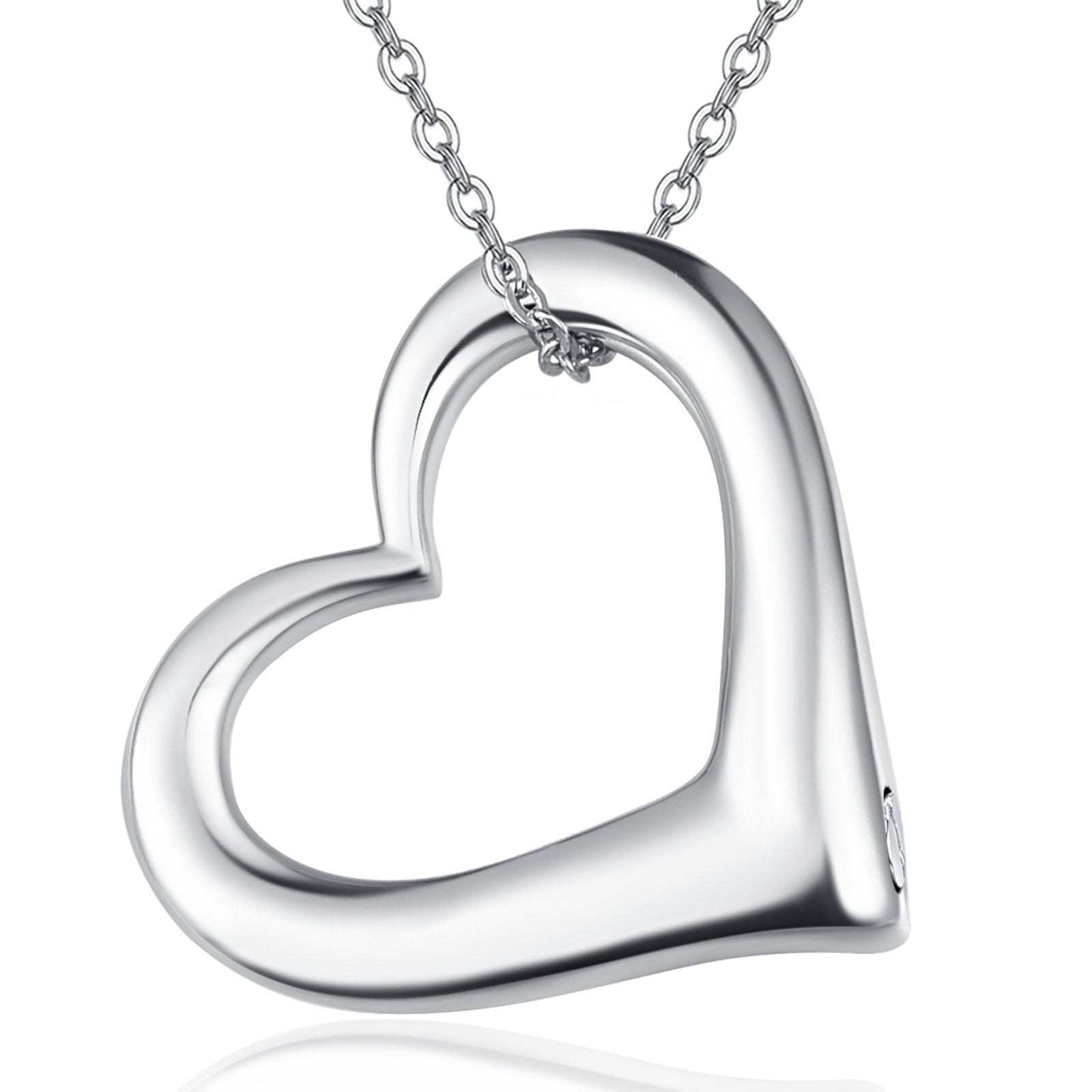 Love Heart Necklace Urn (925 Silver)