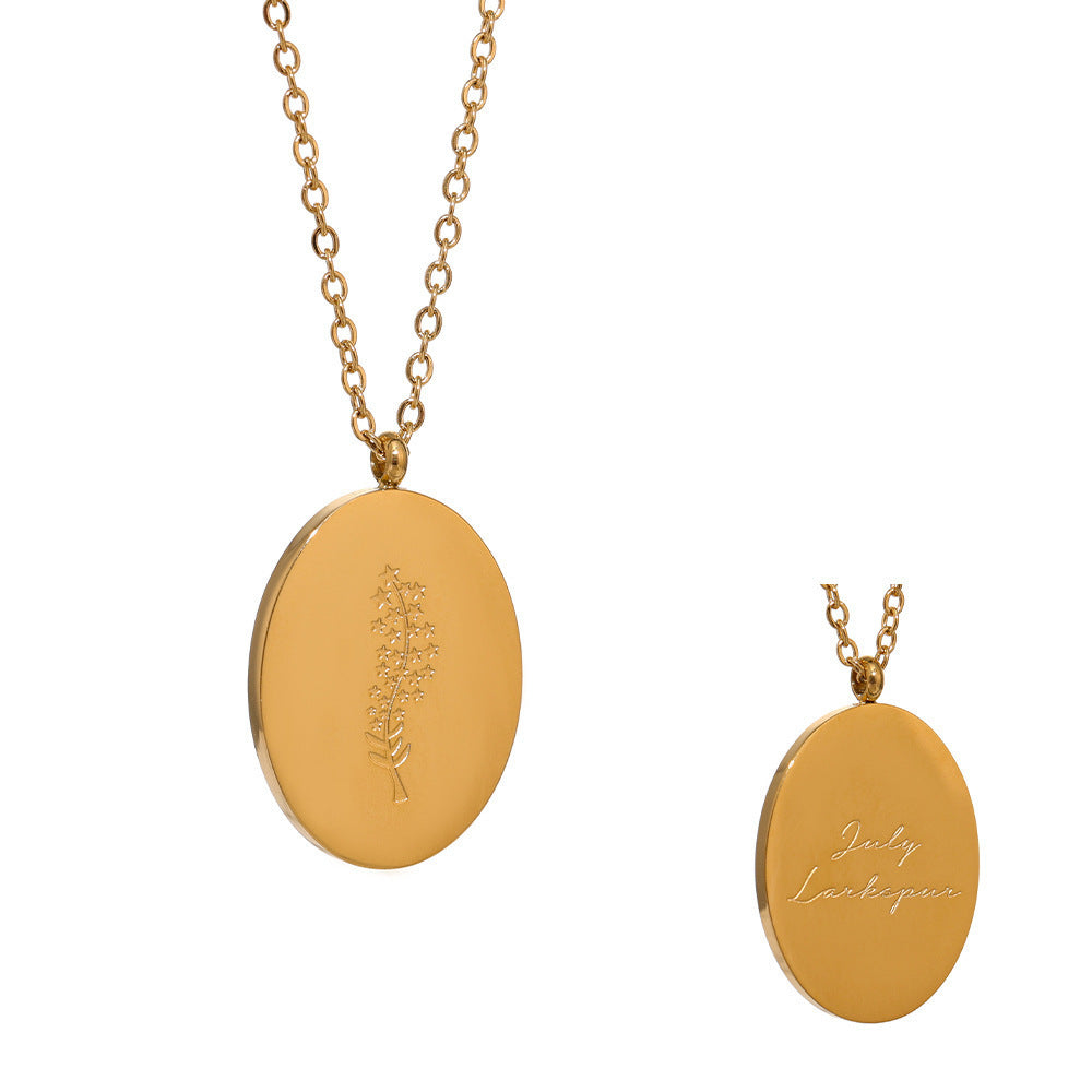 Daisy Necklace — with Flower of Birth pendant