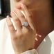 Laura Ring: Moissanite Engagement Ring