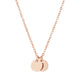 Eliana Necklace — round medallion engraved