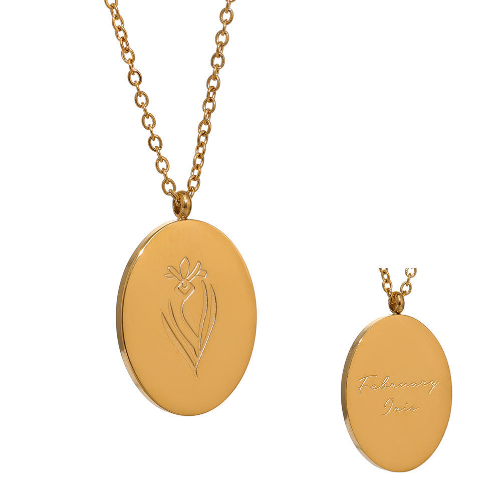Daisy Necklace — with Flower of Birth pendant