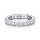 Lila Moissanite Wedding Band - S925 Silver