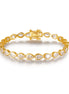 Caroline Tennis Bracelet - AAA Zircon stones/Moisanite D color stones
