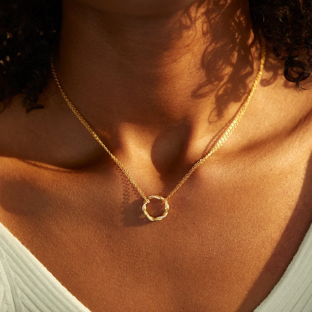 Twisted Necklace (S925 Silver)