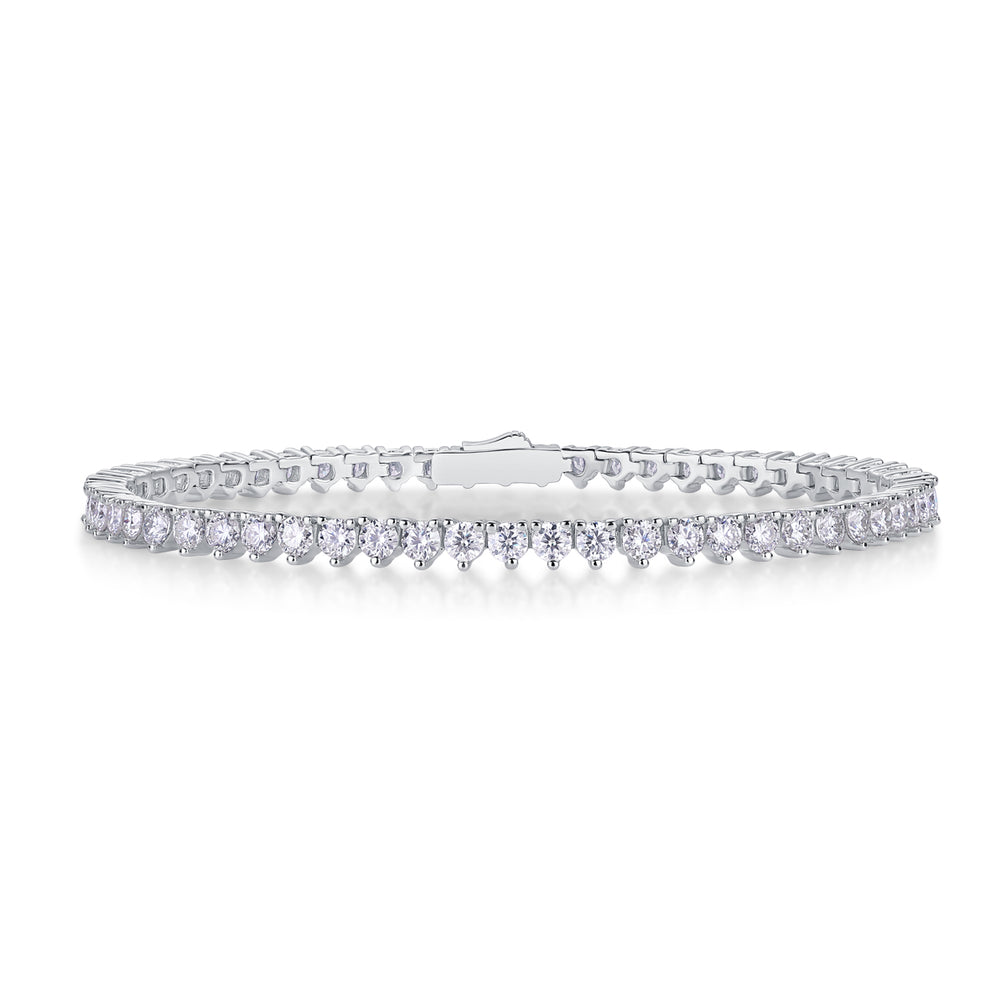 Camille Bracelet - S925 Silver with 0.1 carat Moissanite stones