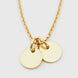 Eliana Necklace — round medallion engraved