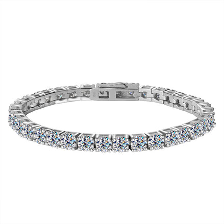 Nyla Tennis Bracelet - 925 Sterling Silver and Moissanite Stones
