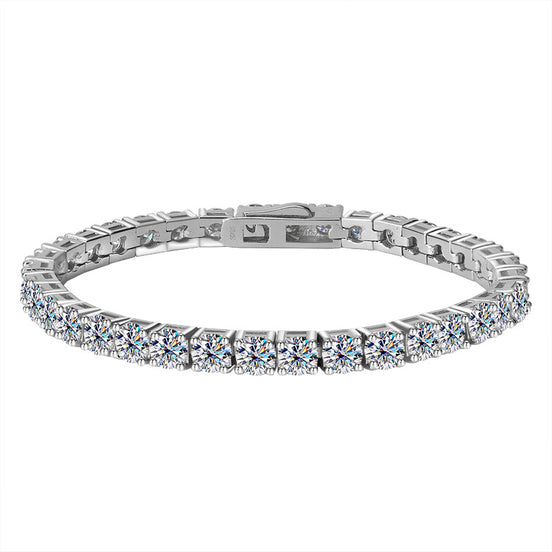 Nyla Tennis Bracelet - 925 Sterling Silver and Moissanite Stones