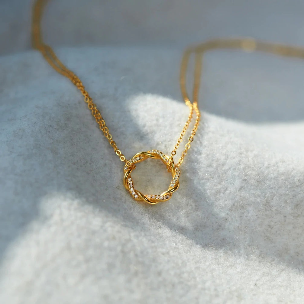 Twisted Necklace (S925 Silver)