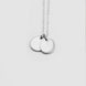 Eliana Necklace — round medallion engraved