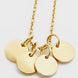 Eliana Necklace — round medallion engraved