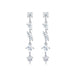 Sienna Earrings - Pear-shaped Moissanite stones