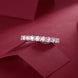 Lila Moissanite Wedding Band - S925 Silver
