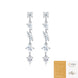 Sienna Earrings - Pear-shaped Moissanite stones
