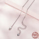 Thea Necklace - 925 Sterling Silver with Mother And Daughter Heart Shape Pendant