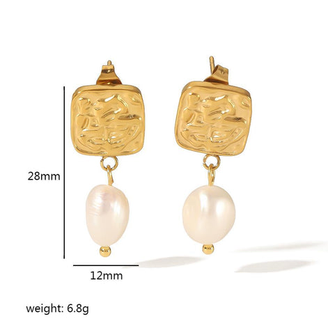 Margaux Earrings - Natural Freshwater Pearls