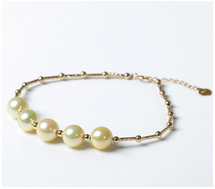 Katherine Bracelet - Seawater pearls and 18k Real Gold