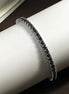 Gia Tennis Bracelet - 925 Sterling Silver and Black Moissanite Stones