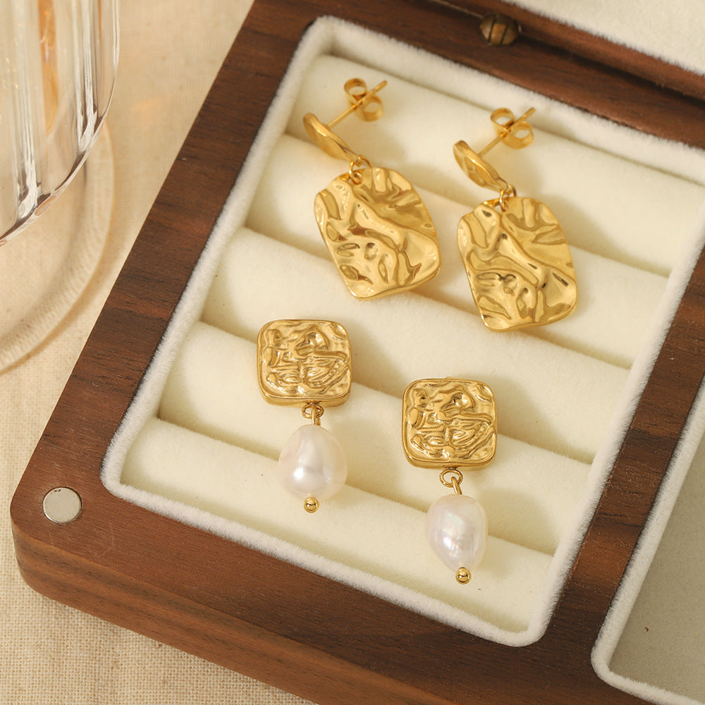 Margaux Earrings - Natural Freshwater Pearls