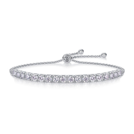Annalise Tennis Bracelet - 925 Sterling Silver with Moissanite D color Stones