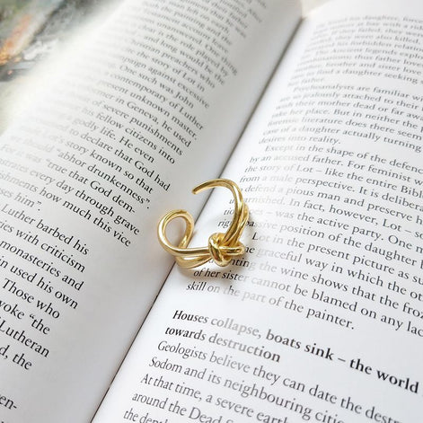 Anel com nó (prata S925)