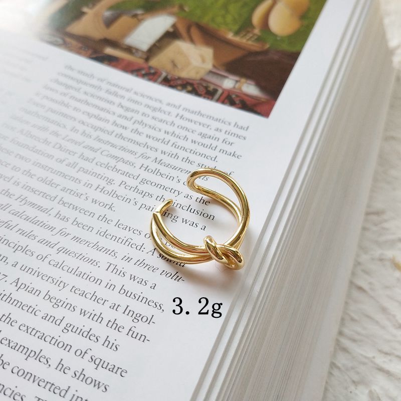 Knotted Ring (S925 Silver)