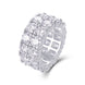 Evelyn Wedding Band - S925 Silver Moissanite Engagement Ring