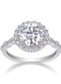 Laura Ring: Moissanite Engagement Ring