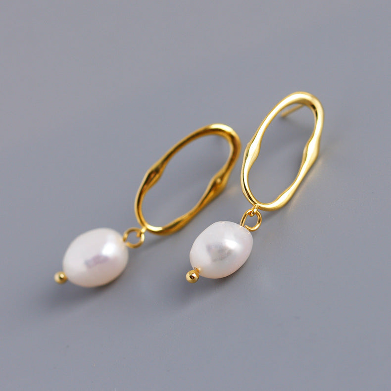Margor Earring - Baroque Irregular Shaped and Freshwater Pearls