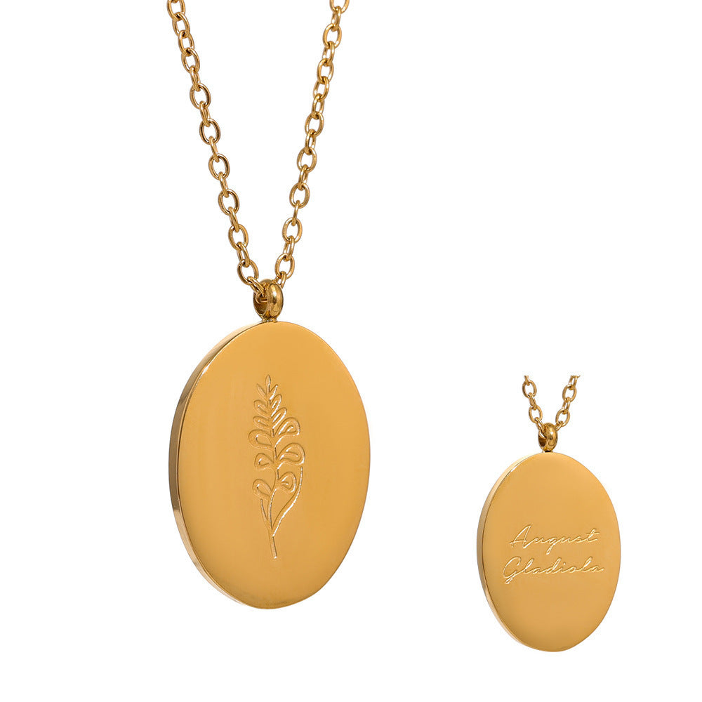 Daisy Necklace — with Flower of Birth pendant