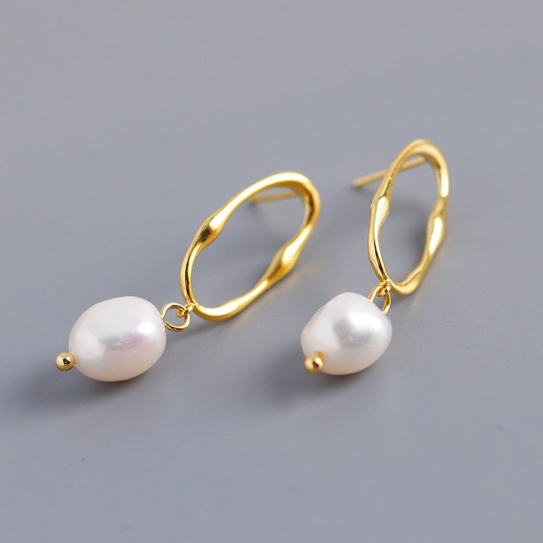 Margor Earring - Baroque Irregular Shaped and Freshwater Pearls