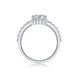 The Crown Ring  - Engagemet Ring with Moissanite Stones