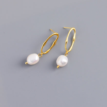 Margor Earring - Baroque Irregular Shaped and Freshwater Pearls