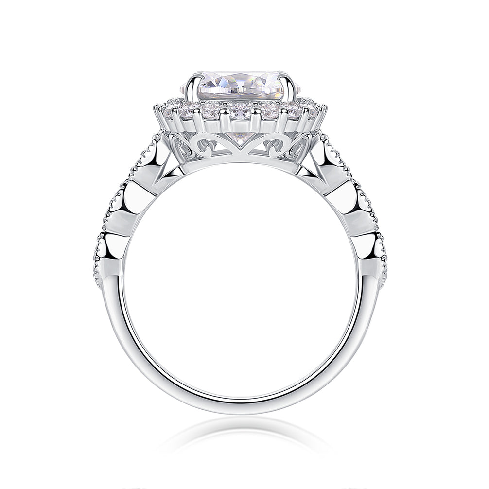 Laura Ring: Moissanite Engagement Ring