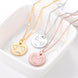 Cici Dog Necklace — round medallion engraved