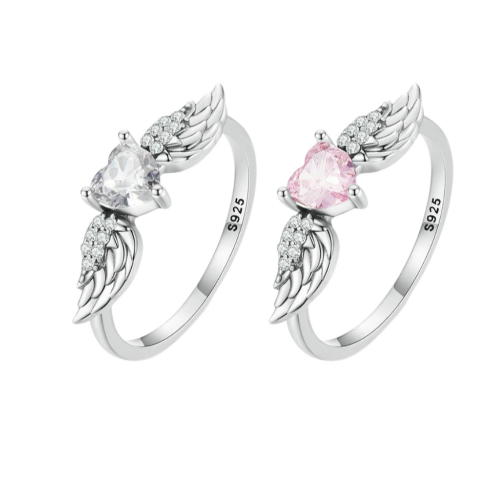 Anillo de alas (plata S925)