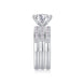 Three Rings Set - 2carat Moissanite central stone