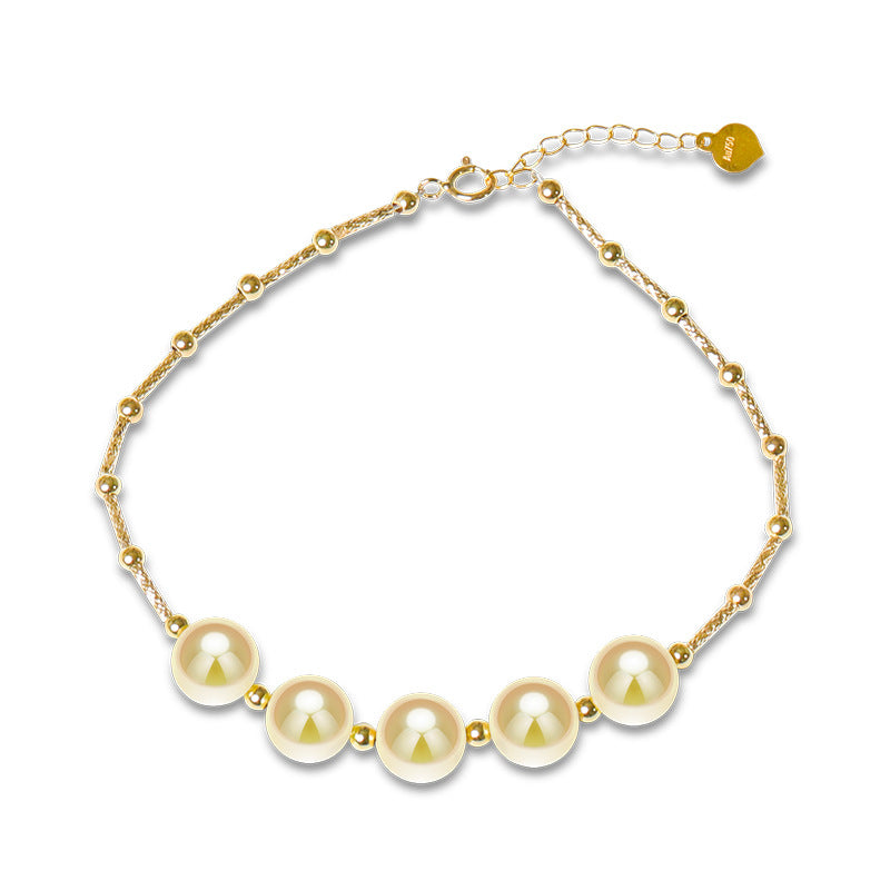 Katherine Bracelet - Seawater pearls and 18k Real Gold