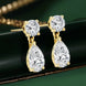Nellie Earrings - 925 Sterling Silver Water Drop Moissanite stones