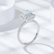 Florence Engagement Ring - 4carat Moissanite central stone and Pavé Band