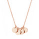 Eliana Necklace — round medallion engraved