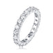 Lila Moissanite Wedding Band - S925 Silver