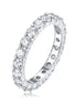 Lila Moissanite Wedding Band - S925 Silver