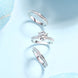 Three Rings Set - 2carat Moissanite central stone