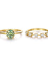 Mabel Ring - 925 Sterling Silver 1carat Moissanite Green Center Stone